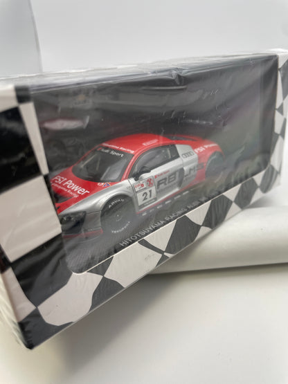 Ebbro 1/43 Hitotsuyama Racing Audi R8 LMS 2011 n21 Silver & Red