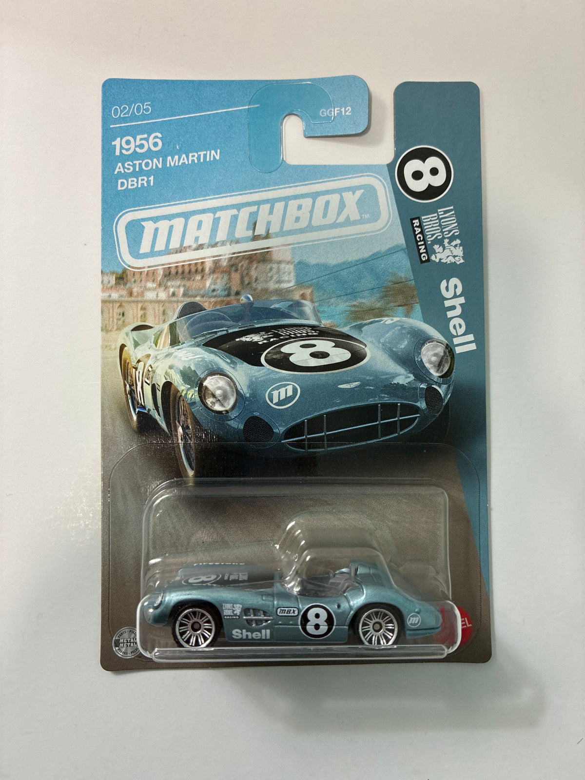 Matchbox 1/64 Super Cars Series 1956 Aston Martin DBR1 Blue - JJR51