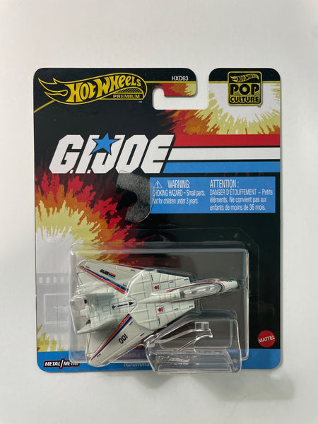 Hot Wheels 1/64 Pop Culture G.I.Joe Combat Jet Skystriker Grey - Damaged Card