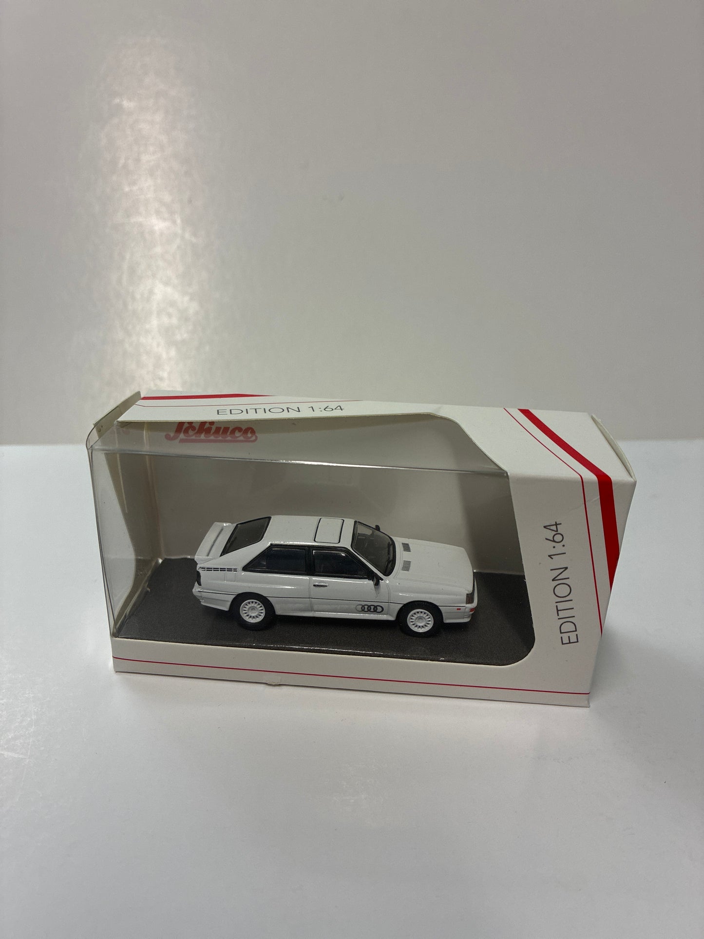 Schuco 1/64 Audi Quattro White - 45 203 6900 - Damaged Box