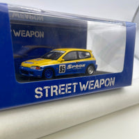 1/64 Street Weapon Honda Civic EG6 Spoon #95 Yellow & Blue