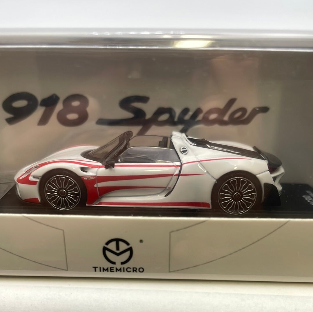 Time Micro 1/64 Porsche 918 Spyder White