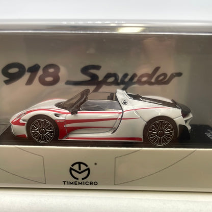 Time Micro 1/64 Porsche 918 Spyder White