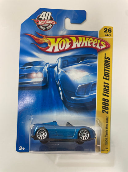 Hot Wheels 1/64 2008 Tesla Roadster Blue