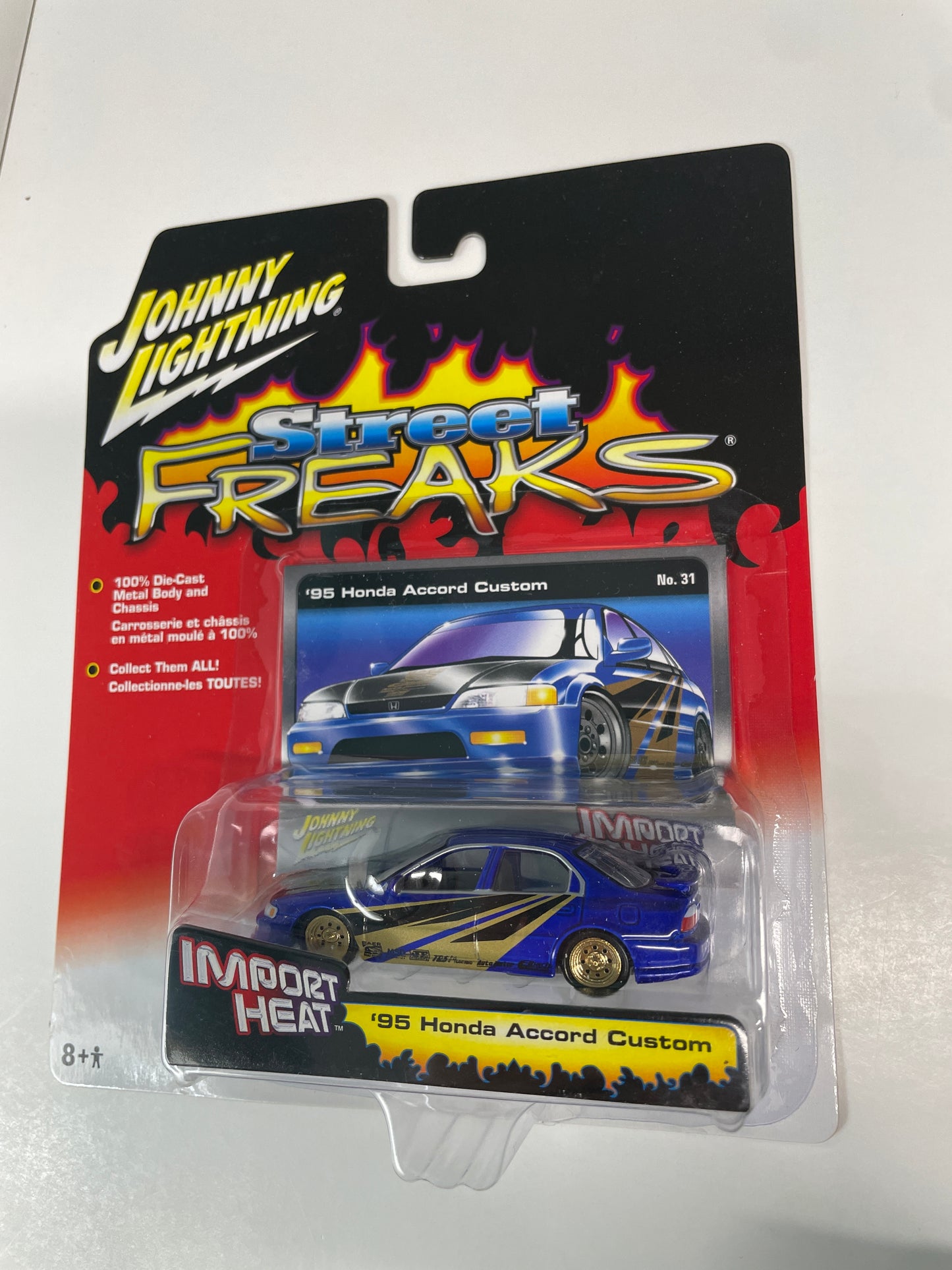 Johnny Lightning 1/64 Street Freaks '95 Honda Accord Custom Blue (Read Description)