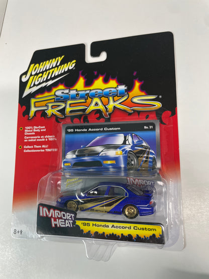 Johnny Lightning 1/64 Street Freaks '95 Honda Accord Custom Blue (Read Description)