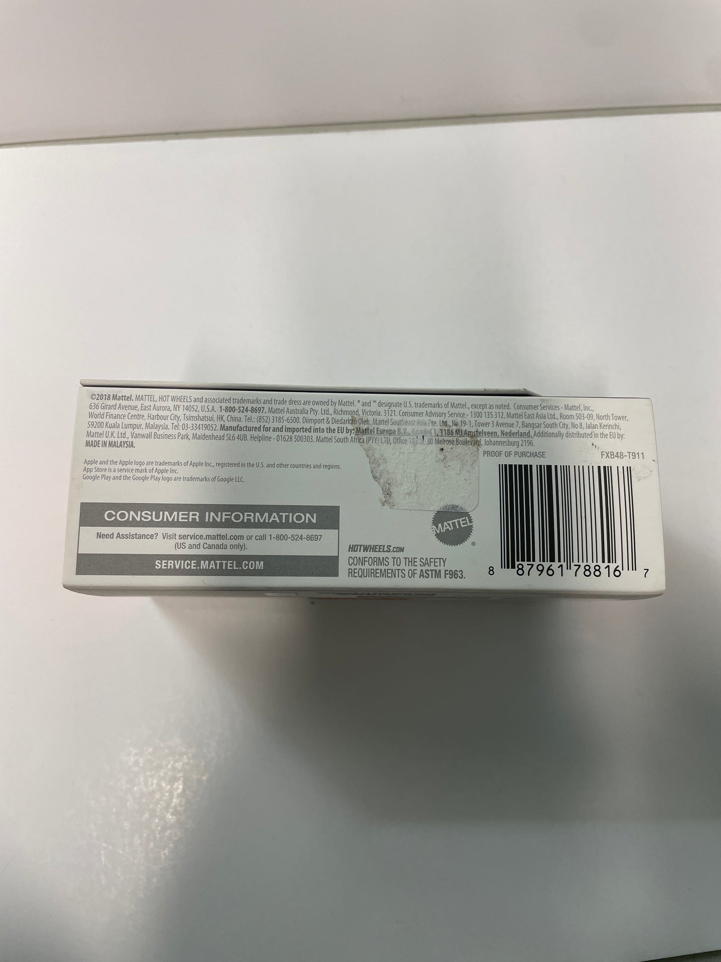 Hot Wheels 1/64 ID Mach Speeder Silver FXB48 - Damaged Box