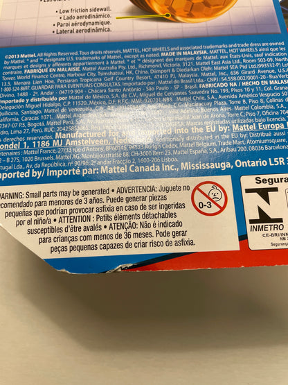 Hot Wheels 1/64 High Speed Wheels Track Stars Ballistik Red BDW25 - Damaged Box