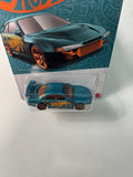 Hot Wheels 1/64 Pearl & Chrome Nissan Silvia (S14) Drift Teal & Gold - Damaged Card