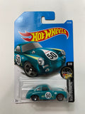 Hot Wheels 1/64 Porsche 356A Outlaw Green - Damaged Card