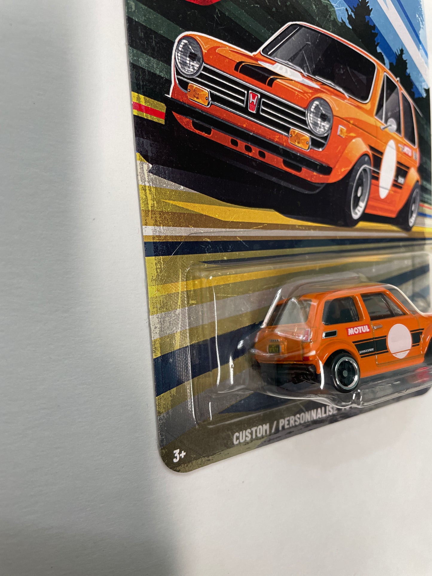Hot Wheels 1/64 Silver Series Vintage Club 1968 Custom/ Personnalise '70 Honda N600 Orange - JKY27