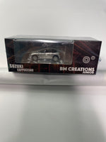 BM Creations 1/64 Suzuki Cappuccino Silver w/ Extra Wheels & Removable Roof