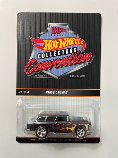 Hot Wheels 1/64 28th Annual Collectors Convention Los Angeles Chevy Classic Nomad Black & Blue