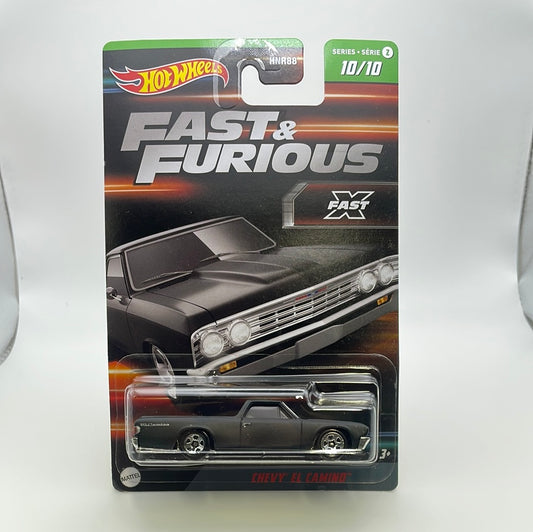 Hot Wheels 1/64 Fast And Furious Series 2 Chevy El Camino Black