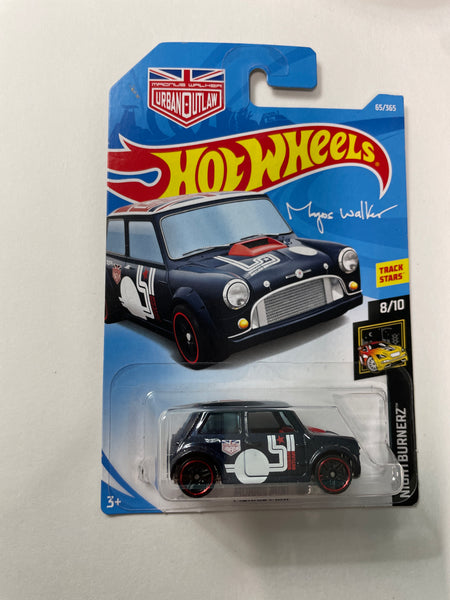 Hot Wheels 1/64 Morris Mini Dark Blue - Damaged Card