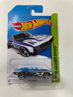 Hot Wheels 1/64 ‘69 Camaro Blue - Damaged Card