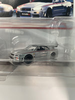 Hot Wheels 1/64 Car Culture 2 Pack Nissan Skyline GT-R (BNR32) & (BNR34)- Damaged Card