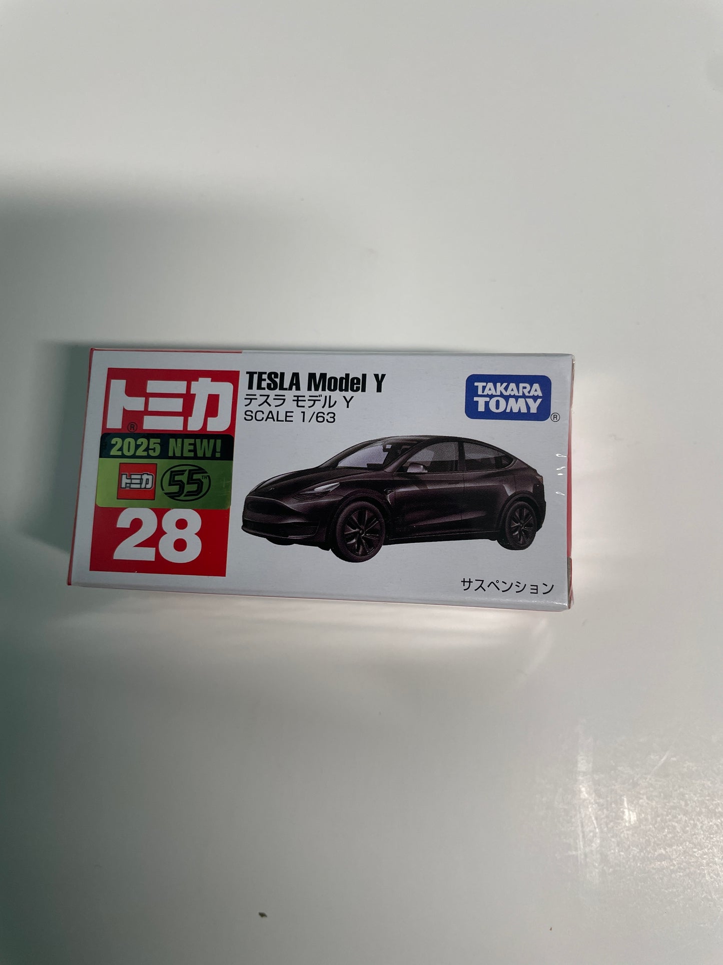 Tomica 1/63 n28 Tesla Model Y Black