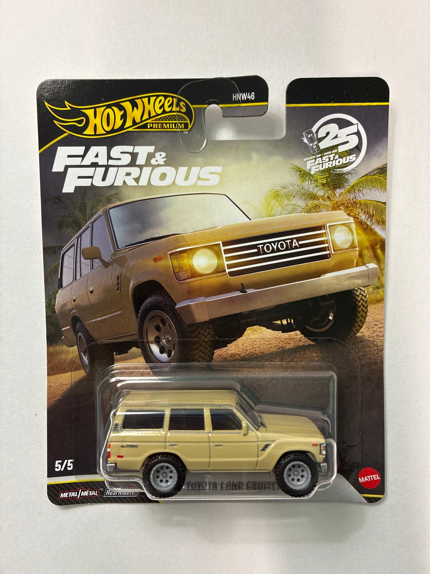 Hot Wheels 1/64 Fast & Furious 2026 Mix Q Toyota Land Cruiser FJ60 Beige - JHW76