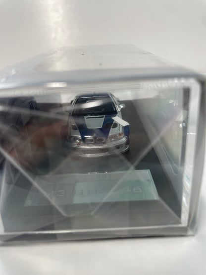 MJ Model 1/64 BMW M3 GTR E46 Silver & Blue Need for Speed