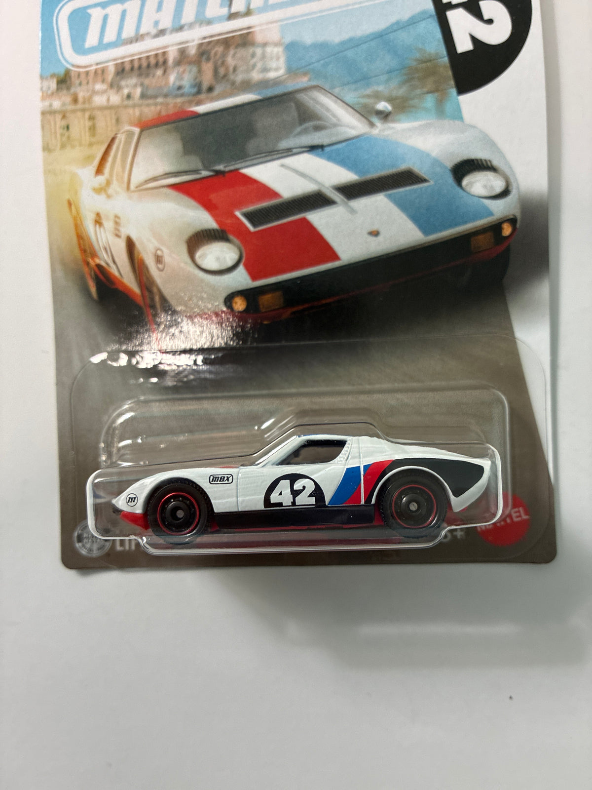 Matchbox 1/64 Super Cars Series 1968 Lamborghini Miura P400 S White - JJR50