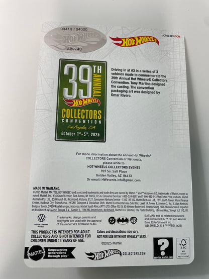 Hot Wheels 1/64 39th Annual Collectors Convention Los Angeles Volkswagen Kool Kombi Black