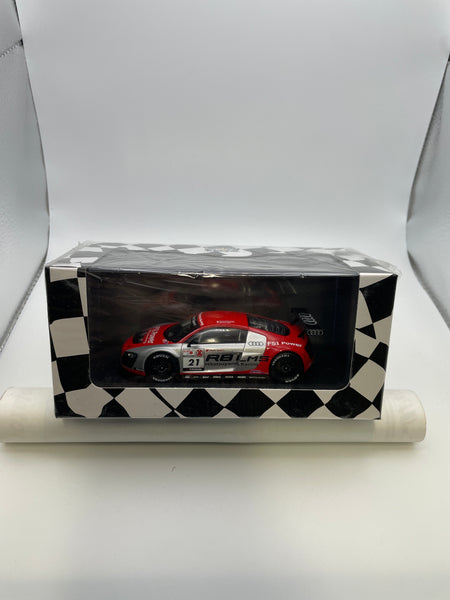 Ebbro 1/43 Hitotsuyama Racing Audi R8 LMS 2011 n21 Silver & Red