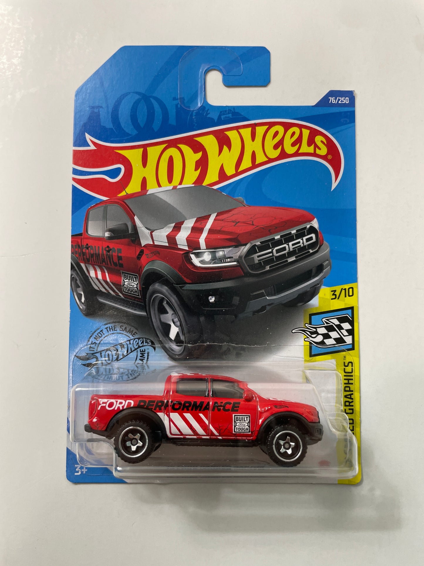 Hot Wheels 1/64 ‘19 Ford Ranger Raptor Red - Damaged Box