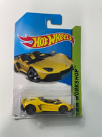 Hot Wheels 1/64 Lamborghini Aventador J Yellow - Damaged Card