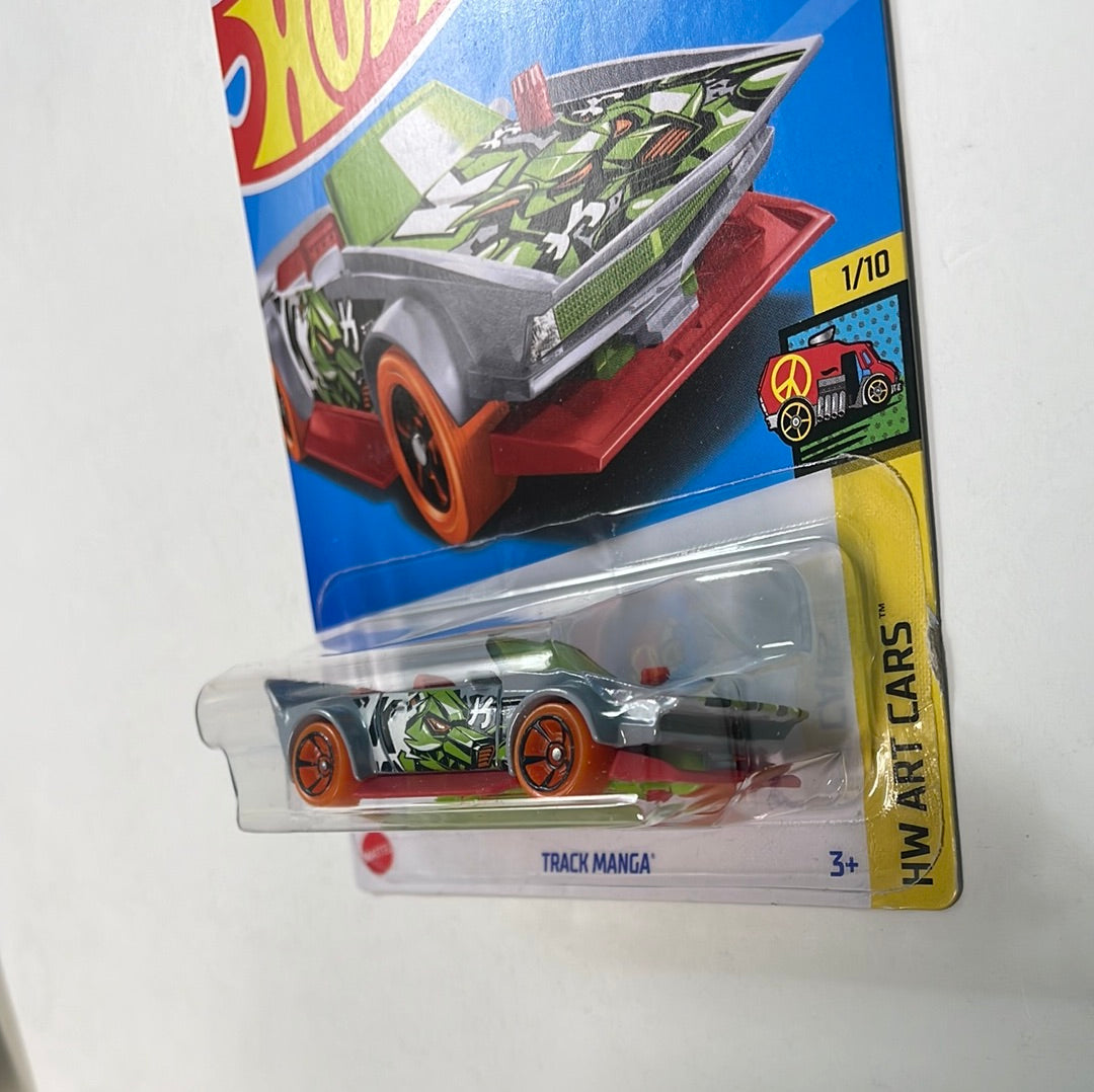 Hot Wheels 1/64 Track Manga Grey - Damaged Card