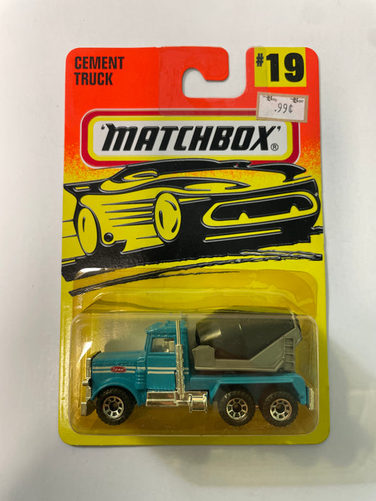 Matchbox 1/64 Cement Truck Blue - Damaged Box
