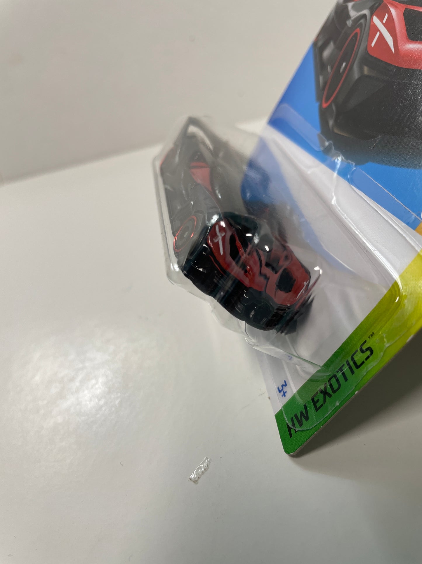 Hot Wheels 1/64 Bugatti Bolide Black & Red - Damaged Box