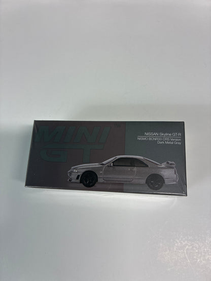 Mini GT 1/64 NISSAN Skyline GT-R NISMO BCNR33 CRS Version Dark Metal Gray - MGT01128