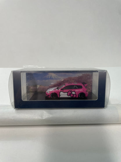 Fuji 1/64 Rocket Bunny EG6 Honda Civic Pandem Hello Kitty Pink