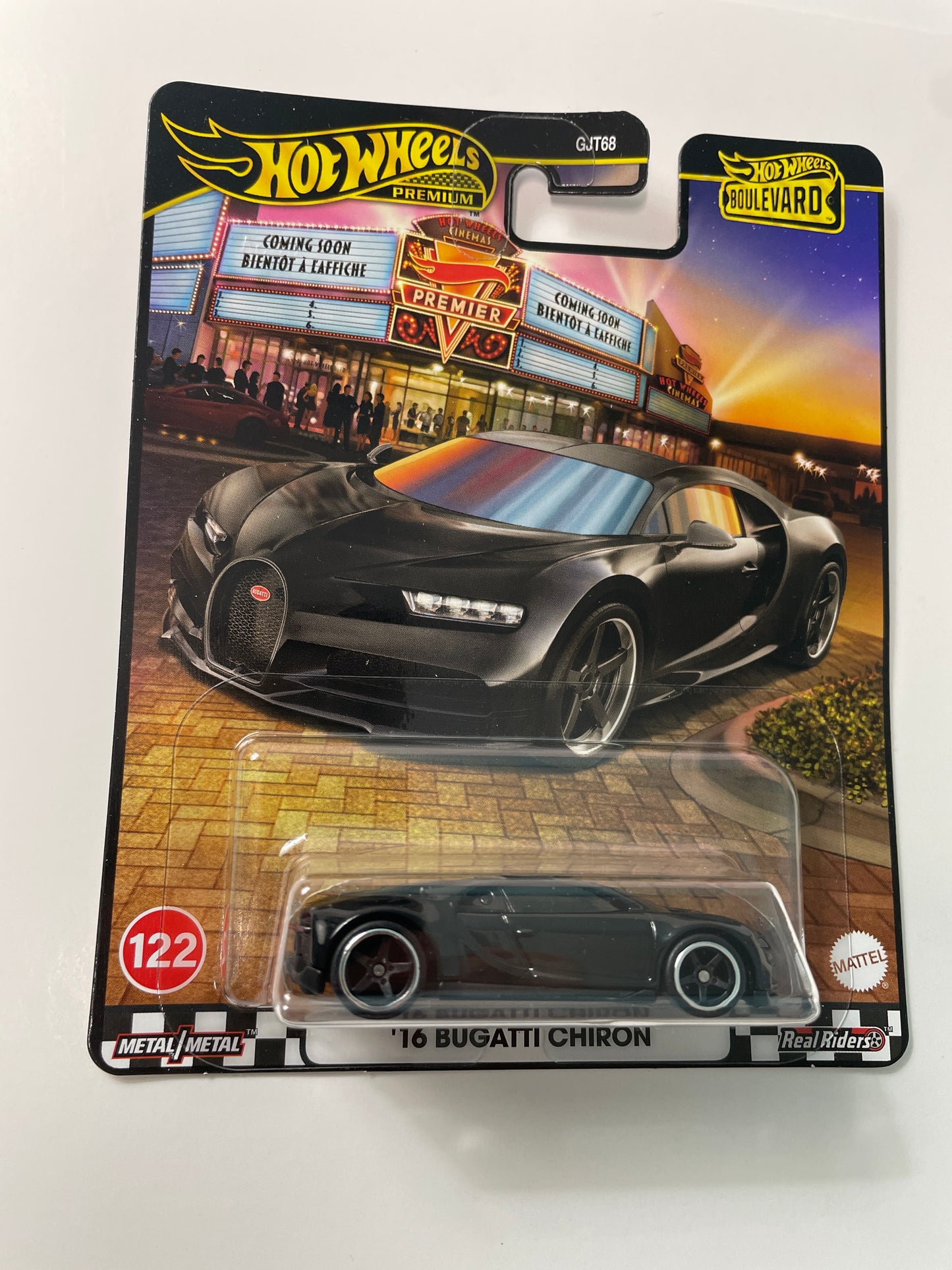 Hot Wheels 1/64 Boulevard Mix B ‘16 Bugatti Chiron Black