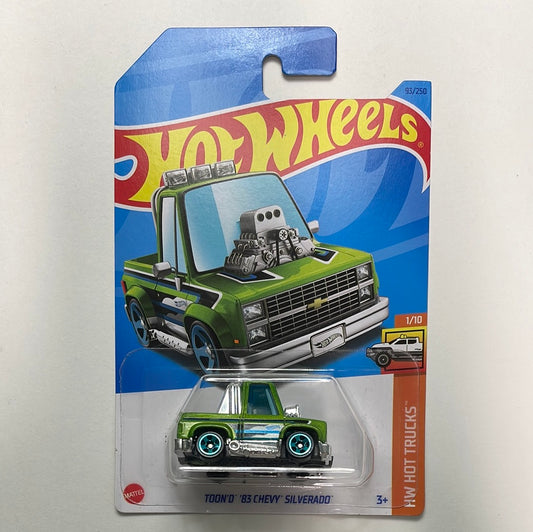 Hot Wheels 1/64 Toon’d ‘83 Chevy Silverado Green