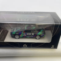 Time Micro 1/64 Nissan Skyline GT-R R32 HKS #87 Black & Green