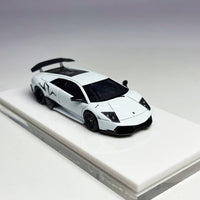 Cars Lounge 1/64 Lamborghini Murcielago LPG70-4 5V (Resin Model) White