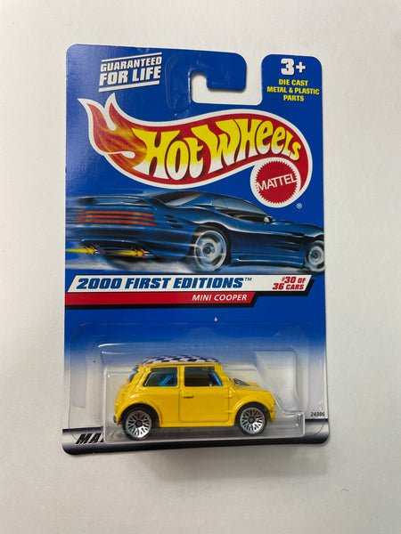 Hot Wheels 1/64 Mini Cooper Yellow