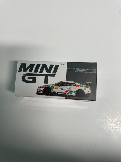 Mini GT 1/64 Nissan GT-R NISMO GT3 #23 KCMG 2018 FIA GT World Cup Macau White