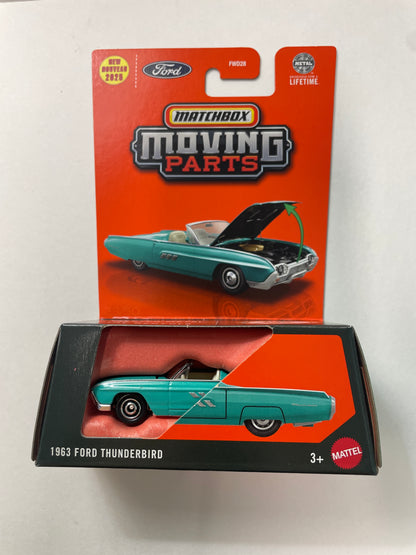 Matchbox 1/64 Moving Parts 1963 Ford Thunderbird Teal