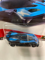 Hot Wheels 1/64 Car Culture Euro Speed Bugatti Bolide Blue - Damaged Box
