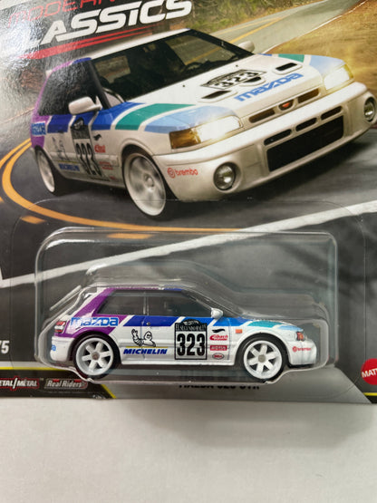Hot Wheels 1/64 Car Culture Modern Classics 2026 Mix S Mazda 323 GTR White - JKF17 - Damaged Box