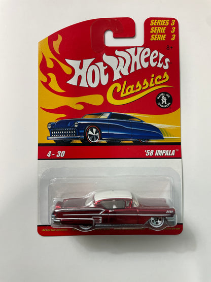 Hot Wheels 1/64 Classics ‘58 Impala Red