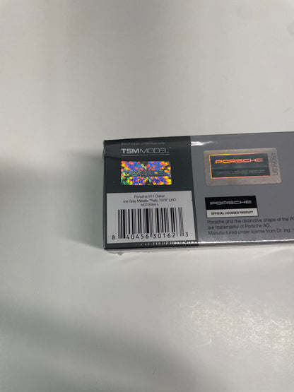 Mini GT 1/64 Porsche 911 Dakar Ice Grey Metallic "Rally 1978"  Red & Grey - MGT00964 - Damaged Box