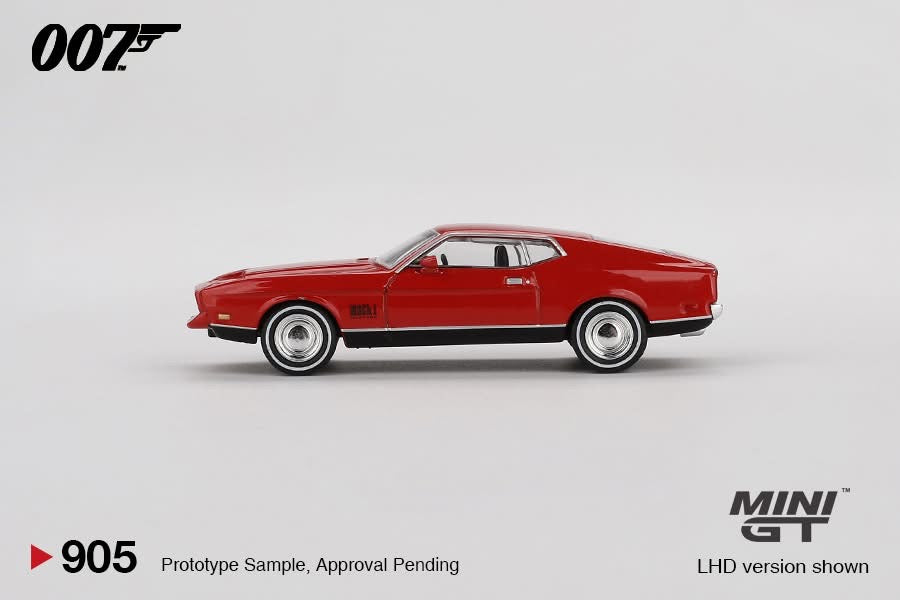 Mini GT 1/64 James Bond 007 Diamonds are Forever Ford Mustang Mach 1 Red - MGT00905-007E