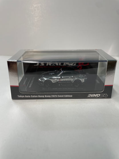 Inno64 1/64 Honda S2000 J'S Racing Tokyo Auto Salon Hong Kong 2025 Event Edition Chrome Silver - IN64-S2000JS-TASHK25
