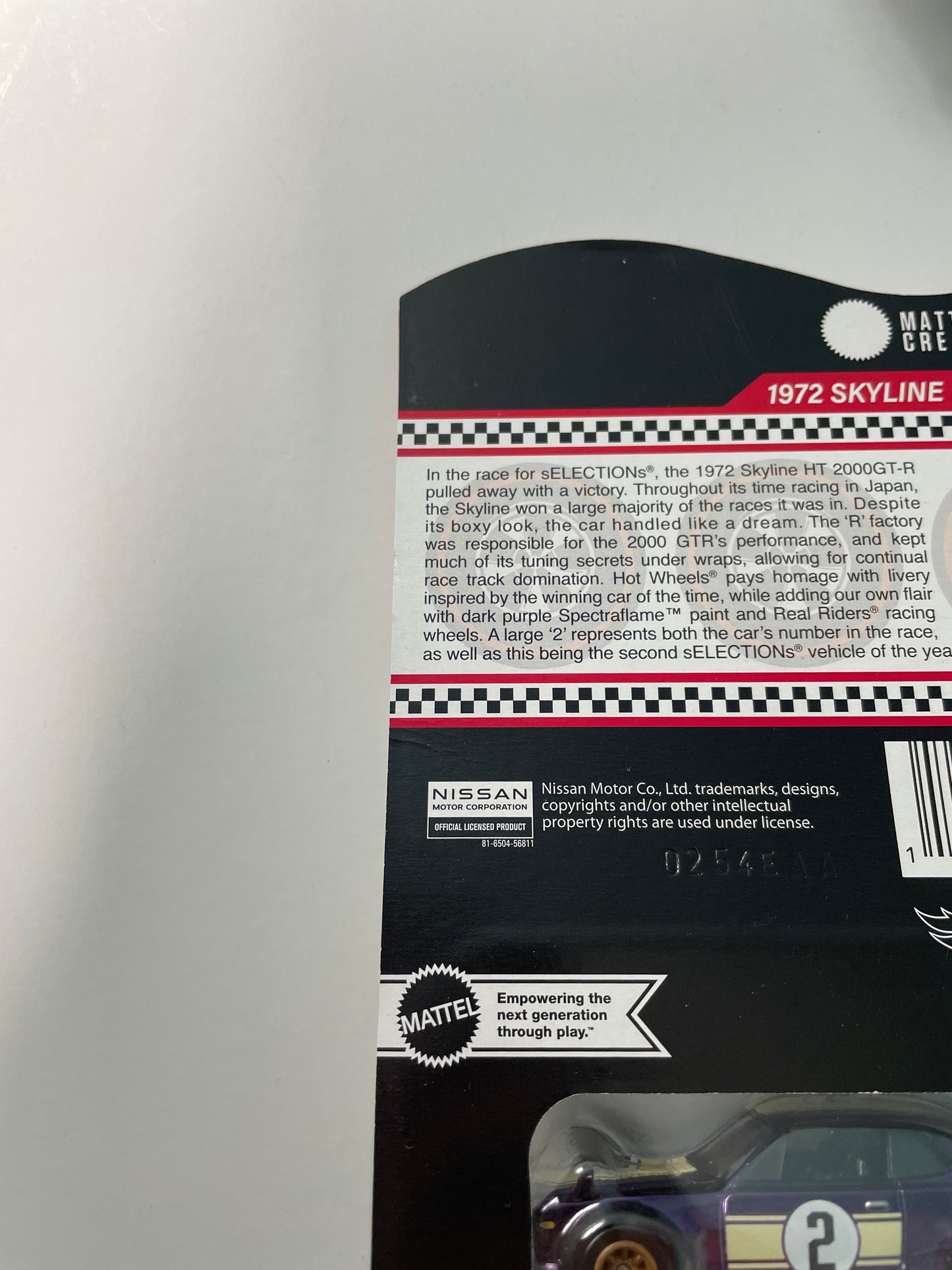 Hot Wheels 1/64 RLC 1972 Nissan Skyline HT 2000GT-R Purple -Damaged Card