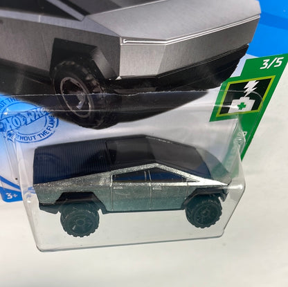 Hot Wheels 1/64 Tesla Cybertruck (Green Speed)