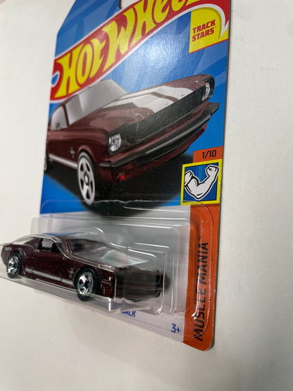 Hot Wheels 1/64 ‘65 Mustang 2+2 Fastback Red - Damaged Box